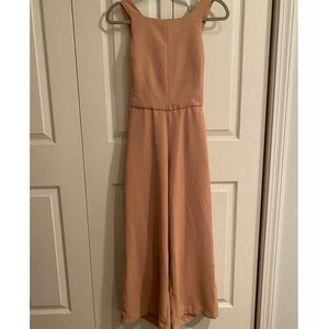 Blush Pink Jumpsuit with Open Back